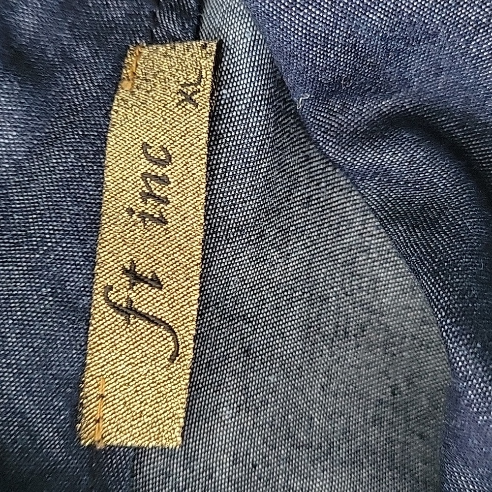 Navy Ruffled Long Sleeve Top - Picture 6 of 7